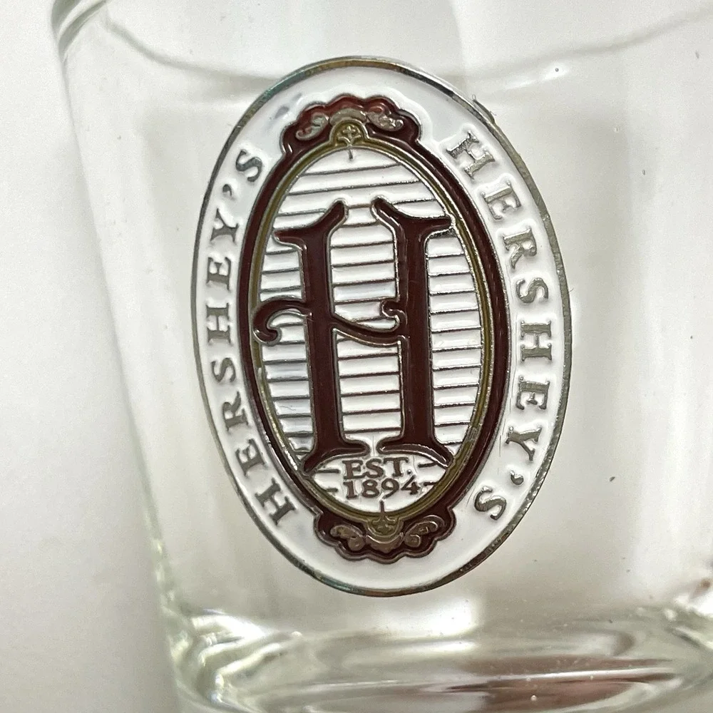 Hershey Park Pennsylvania Souvenir Shot Glass Set Of 2 Glasses Chocolate Factory